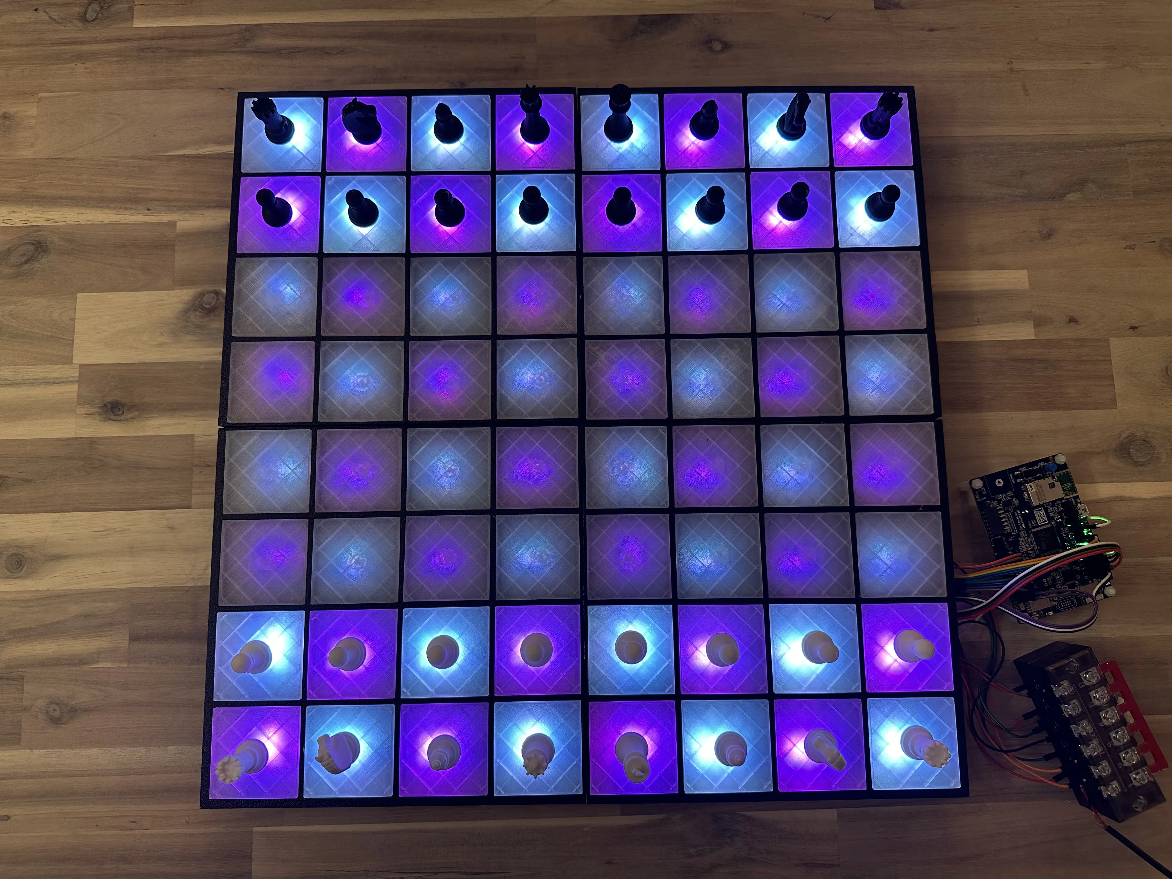 A 3D printed embedded chess board